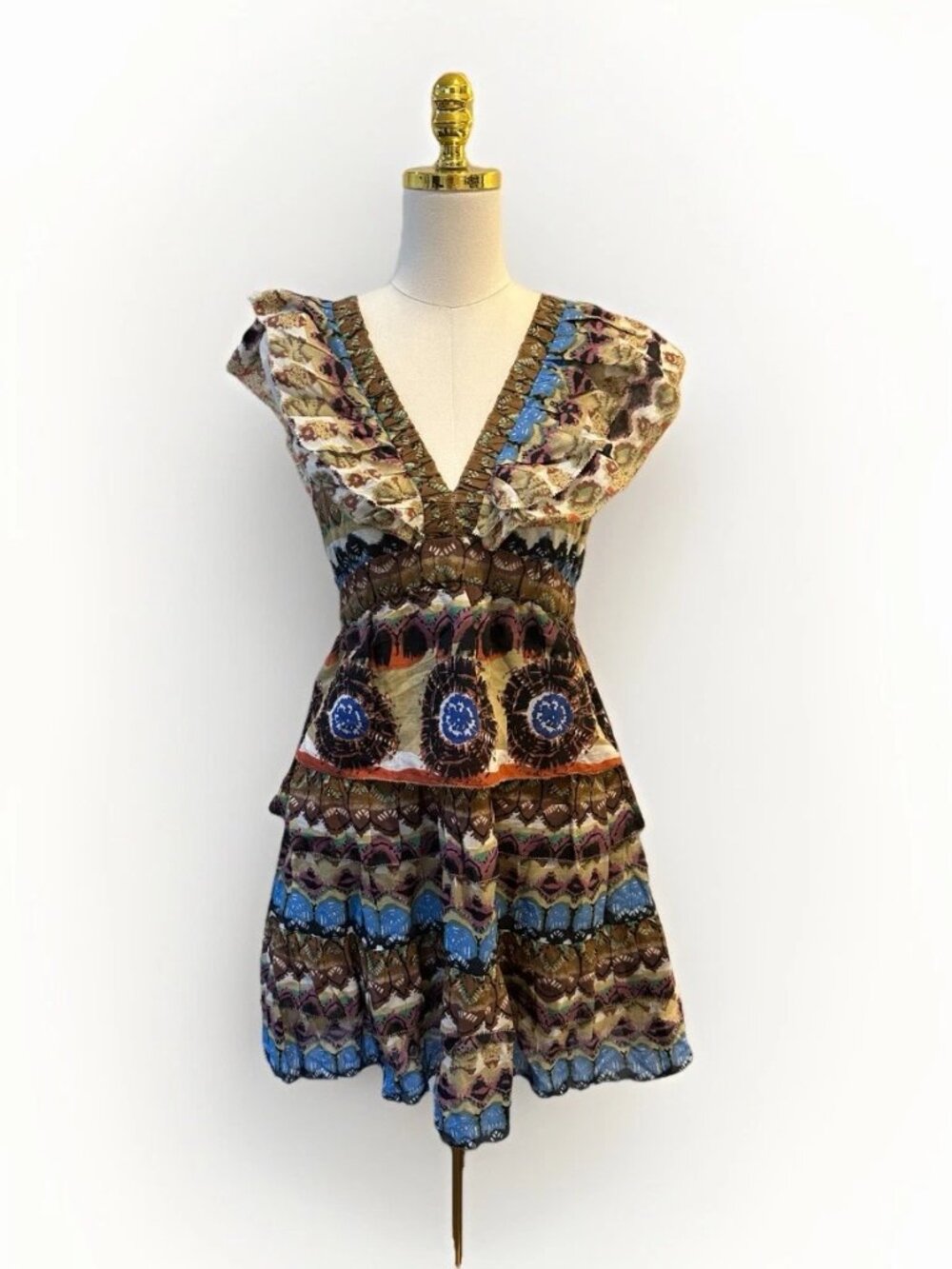NWT - Love The Label - Minette Dress - Boho Priya Print - Small - Retails: $375